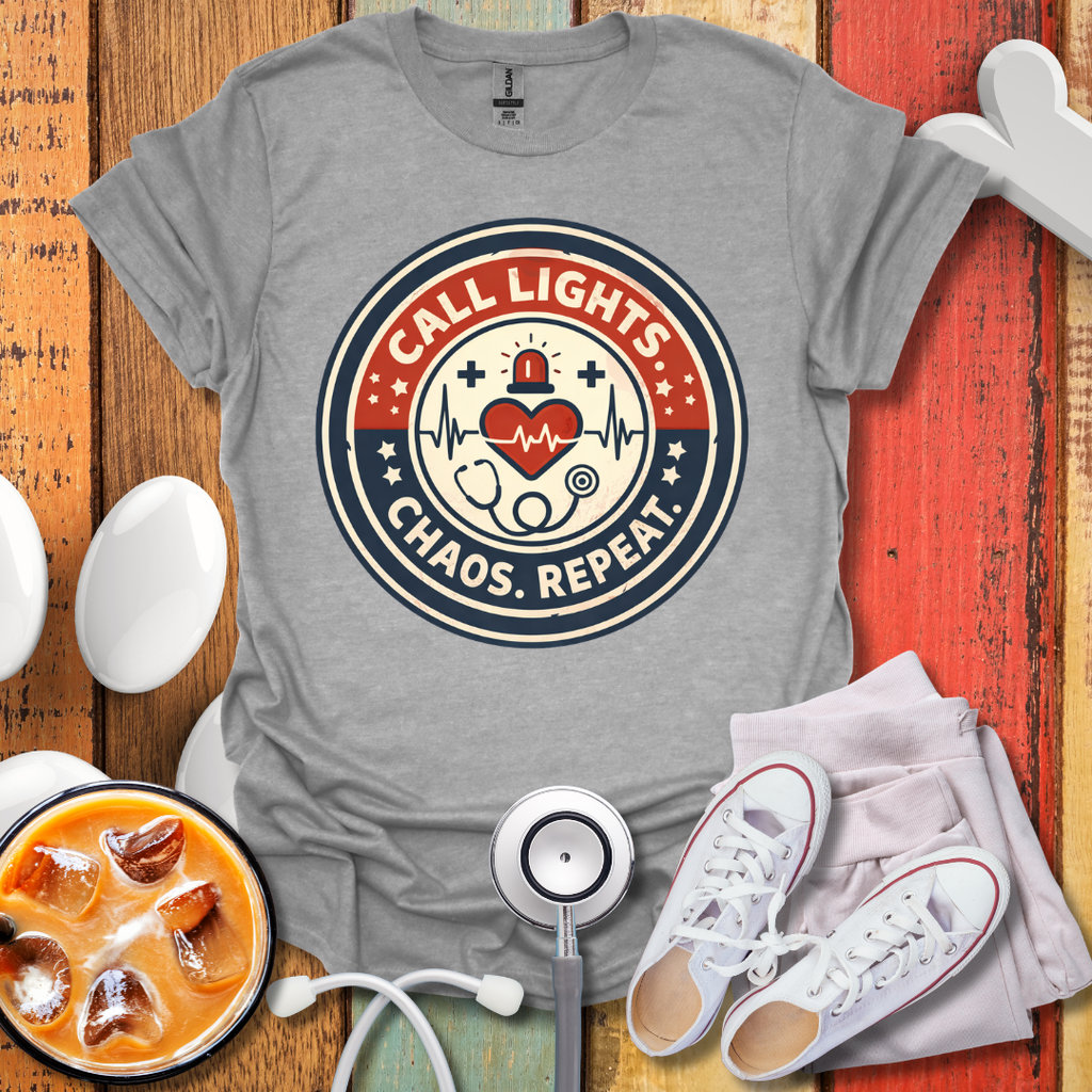 Call Lights Chaos Repeat T-Shirt