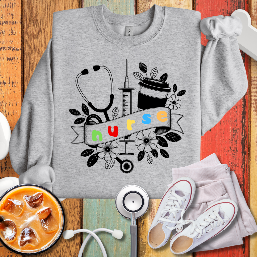 Stethoscope Nurse Sweatshirt