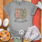 Custom Retro Floral "RN" Initial T-Shirt