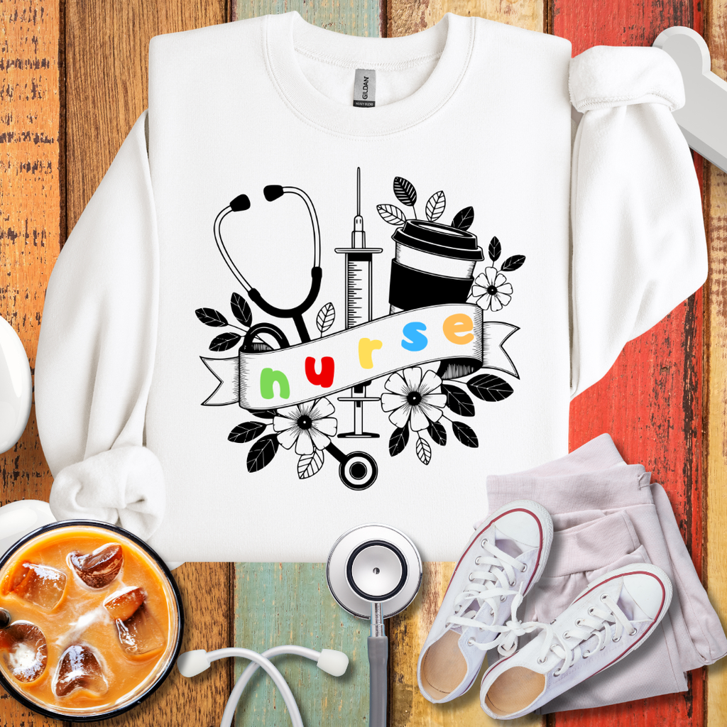 Stethoscope Nurse Sweatshirt
