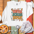 Coffee Scrubs Repeat Sweatshirt — Nurse & Medical Crewneck
