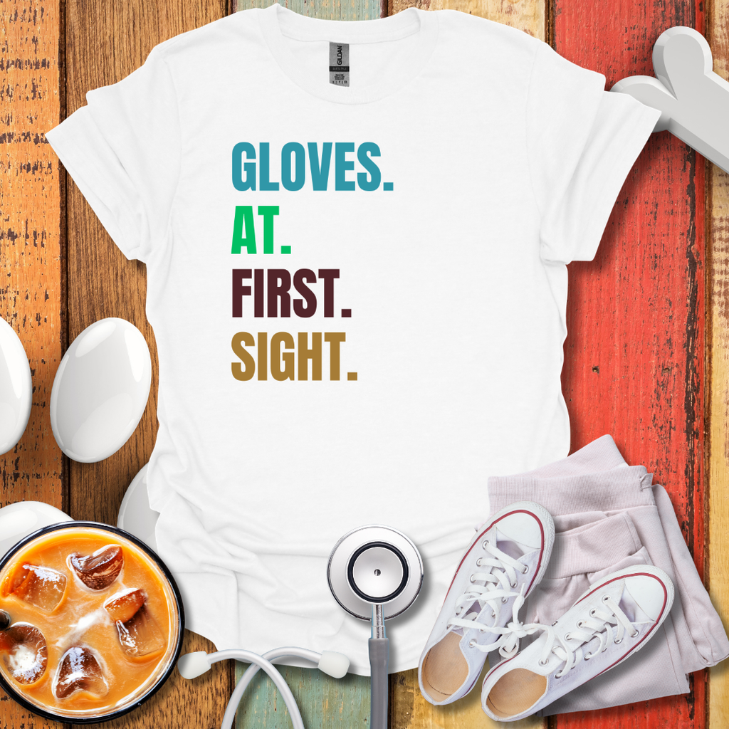 Gloves At First Sight Colored T-Shirt