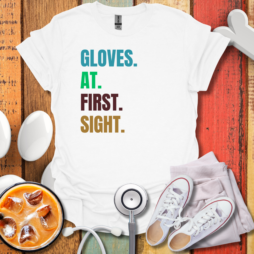 Gloves At First Sight Colored T-Shirt