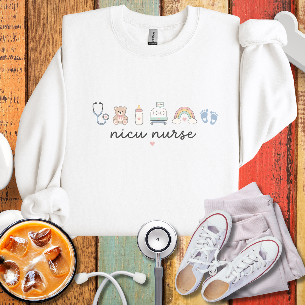 Cute NICU Nurse Crewneck Sweatshirt
