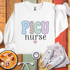 PICU Nurse Pastel Sweatshirt