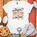 Powered By Coffee Fueled By Call Lights T-Shirt